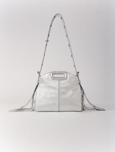 Metallic leather mini Miss M bag