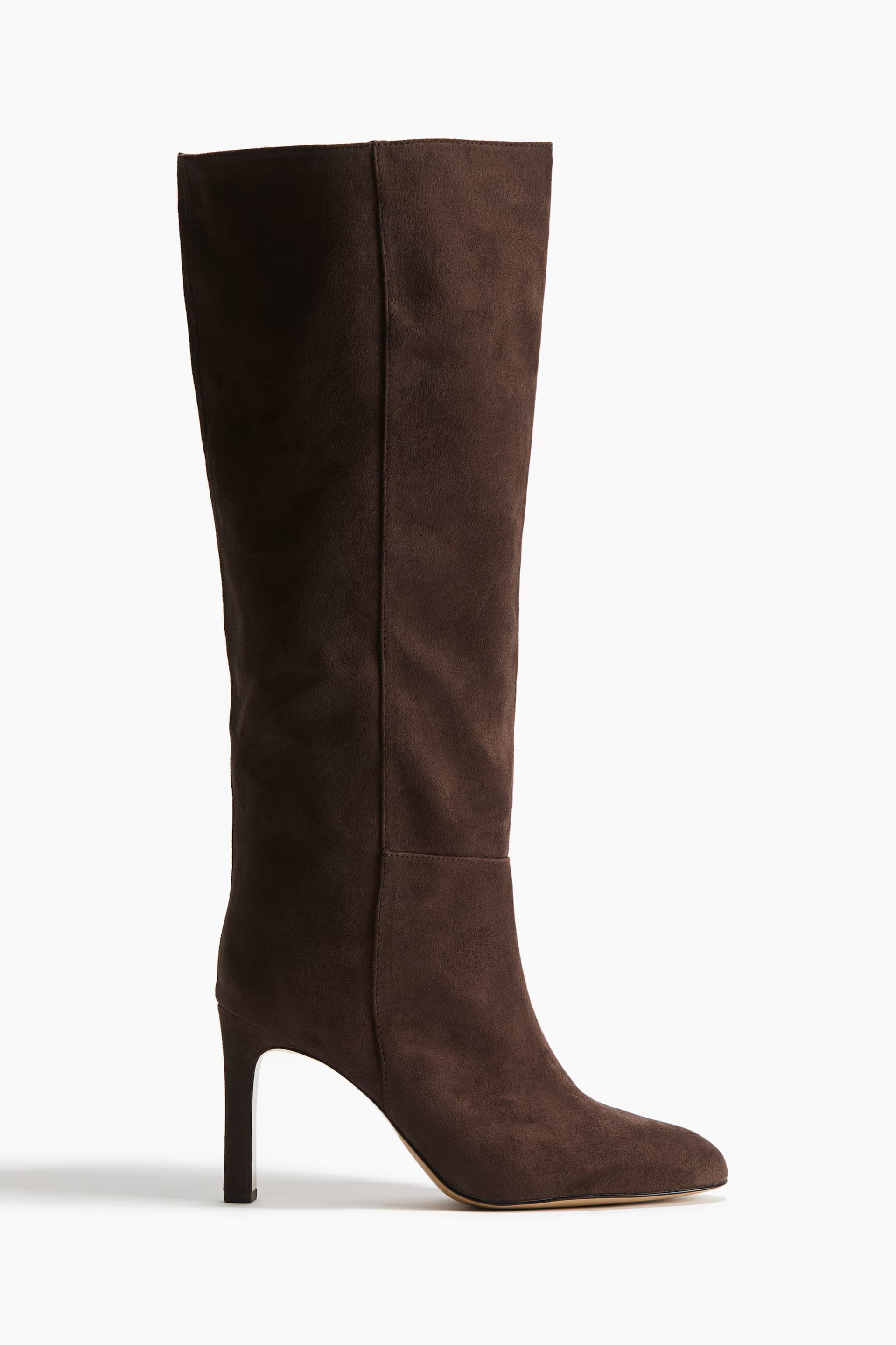 Knee-high heeled boots