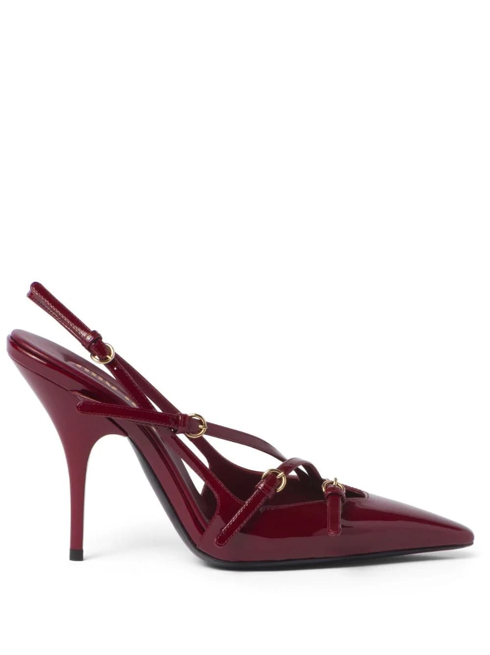 Miu Miu 105mm buckle-detail Slingblack Pumps | Red | FARFETCH UK