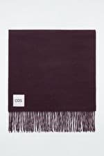 FRINGED WOOL SCARF